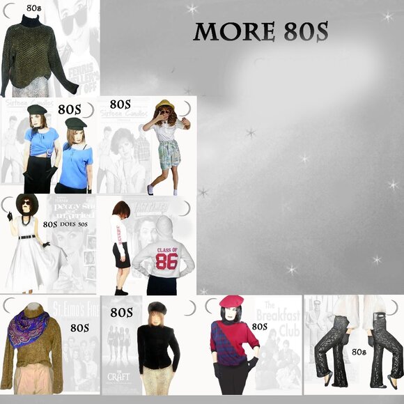 Vintage Black Lace Pants Bootcut with Sparkle, 80s Camp - Picture 11 of 16